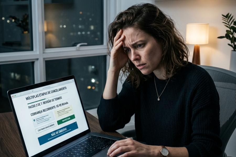 A empresa pode dificultar o cancelamento de uma assinatura digital?